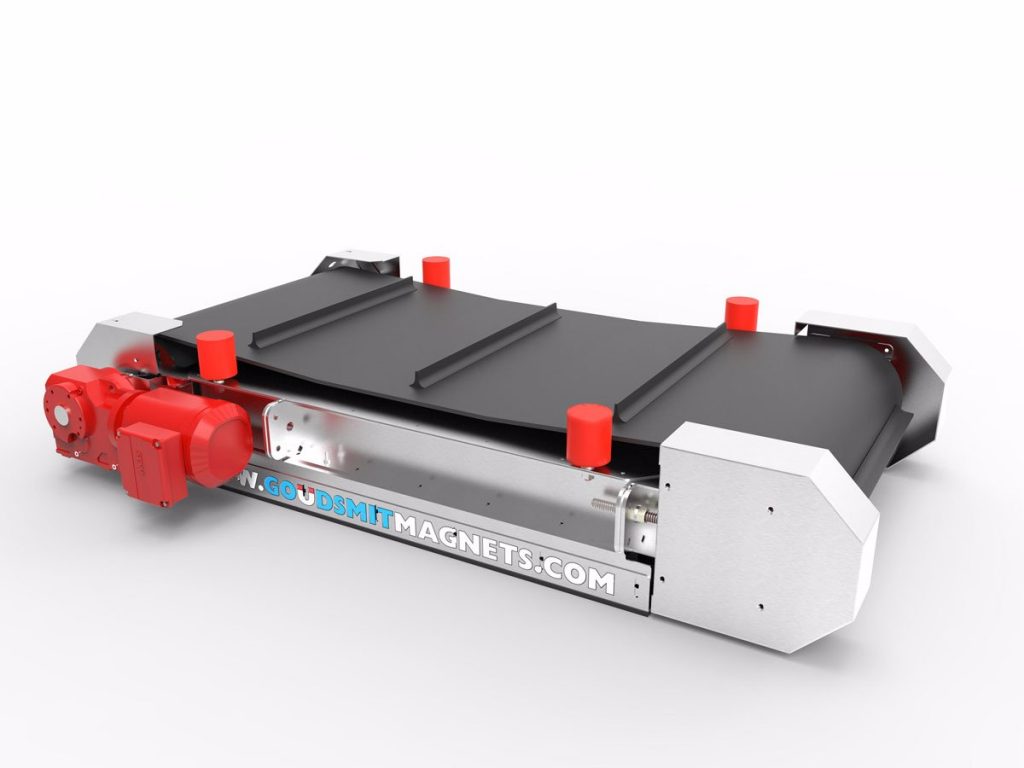 Neodymium_overbelt_for_mobile_shredder_application